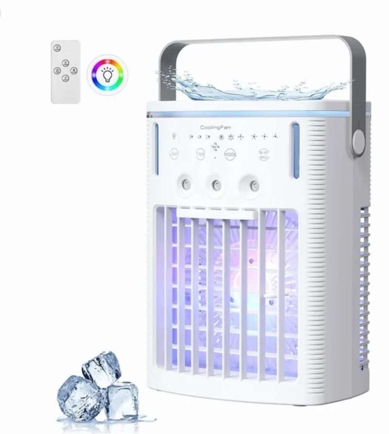 portable ac unit,mini air conditioner with 1000ml water tank,for indoor office bedroom