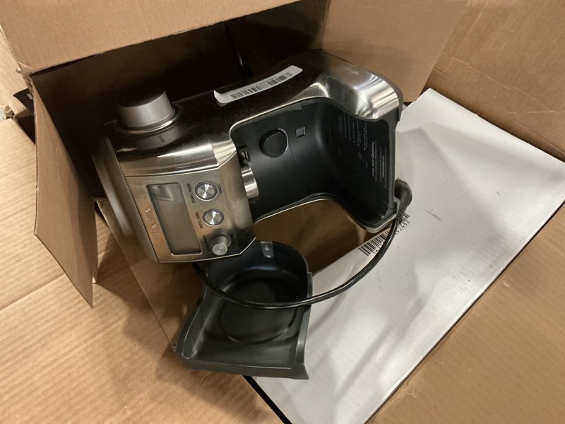 Condition photo showing As Is for Breville BCG820BSS Smart Grinder Pro for Coffee and Espresso, Brushed Stainless Steel Brushed Stainless Steel 18 oz Coffee Bean Capacity