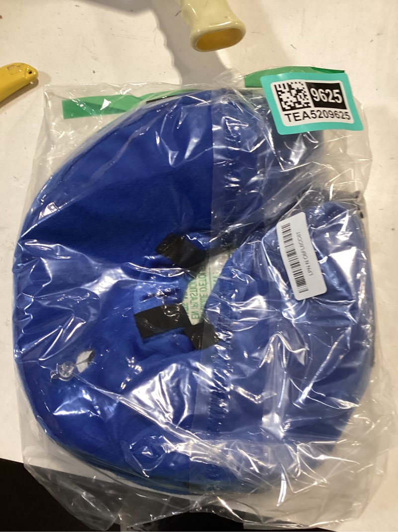 Condition photo showing Good Condition for inflatable dog cone collar for after surgery, doggie neck blow up donut recovery ecollar, soft adjustable dog cone for small medium large dogs and cats blue medium (neck: 11"-15")