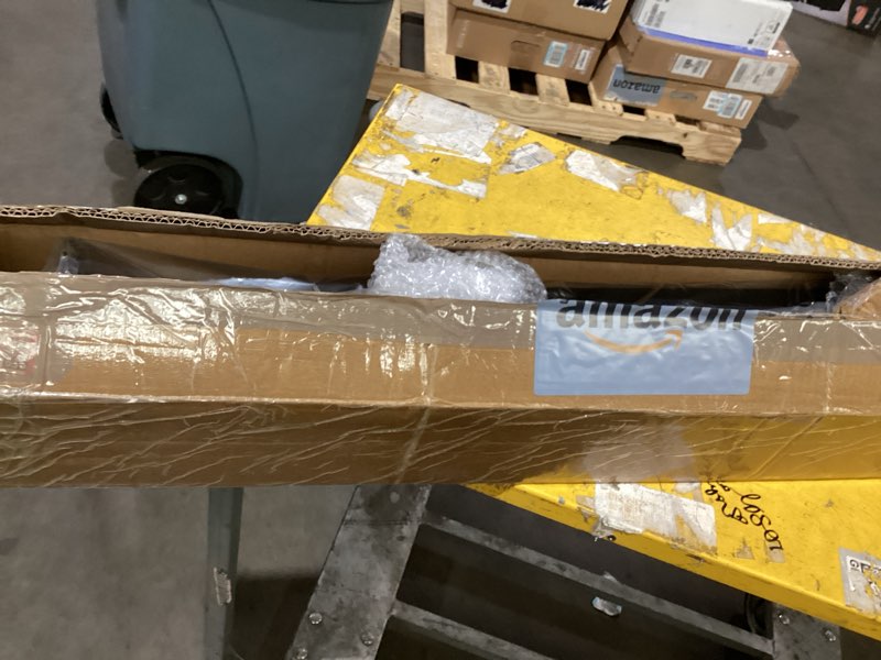 Condition photo showing As Is for metty metal hand rails for outdoor steps,2 step stair handrail & indoor stair railing kit?metty metal railings for outdoor steps and hand rails for seniors for porch railing black-straight 2 step 1