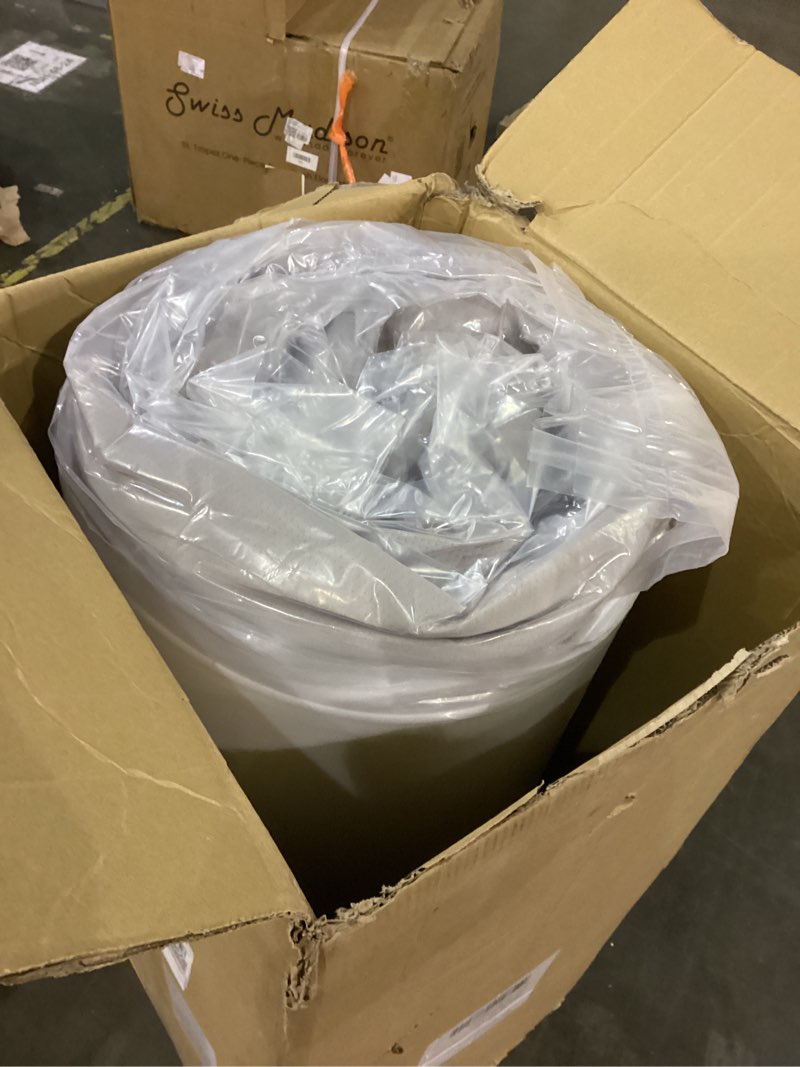 Condition photo showing New/Like New for Amazon Basics Memory Foam Mattress, Medium Firm, 12 Inch, Queen, White/Grey Queen 12-inch Medium-Firm Feel