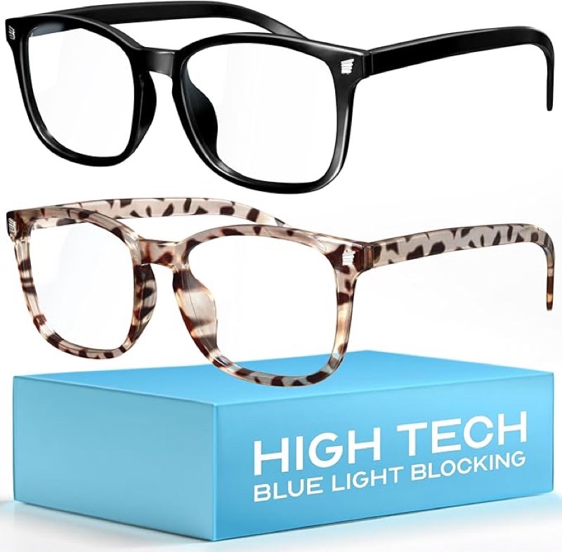 livho High Tech Blue Light Glasses - Advanced up to 99% Blue Light Blocking Computer Glasses - Screen Fatigue & UV Protection