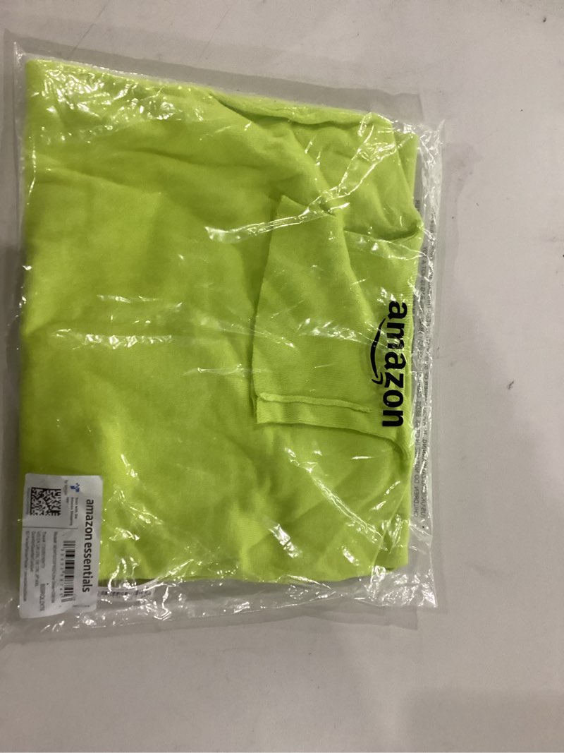 Condition photo showing New/Like New for Amazon Essentials Womens Classic-Fit Lightweight Long-Sleeve Turtleneck Sweater (Available in Plus Size) 2X Lime Green