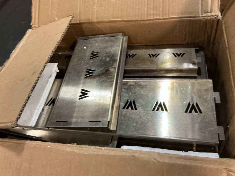 Condition photo showing As Is for WillowyBe Outdoor Sauna Hot Tent Stove, Rocket Stove Heater, Portable Camping Wood Stove for Dry Sauna, Cooking for Husband and Friends