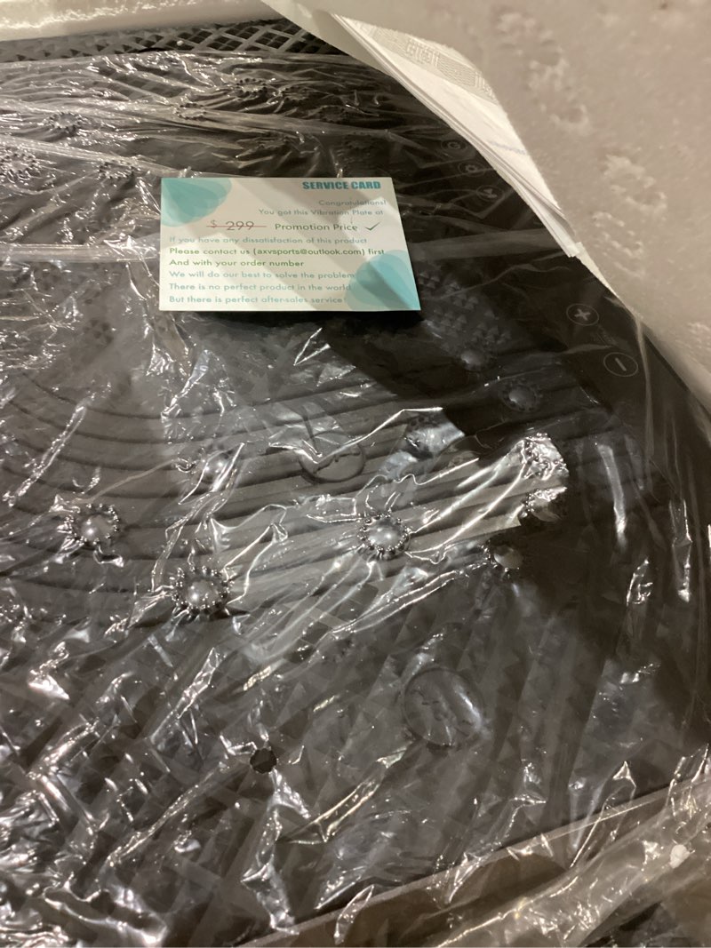 Condition photo showing Good Condition for AXV Vibration Plate Fitness Platform Exercise Machine Vibrating Shaking Full Body Shaker Workout Vibrate Stand Shake Board Sport Gym for Weight Loss Fat Burner for Women Men SLIM-BLACKGRAY