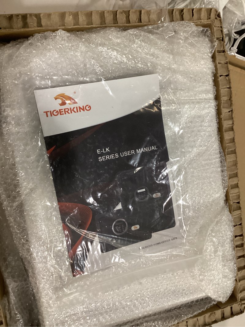 Condition photo showing Good Condition for TIGERKING 1.2 Cu Ft Small Safe Box, White Security Safe with Digital Keypad, 2-Bolt Anti-Theft Locking Bolts, Removable Shelf, Easy Setup for Closet, Apartment, Dorm, Home Office LK-WHITE