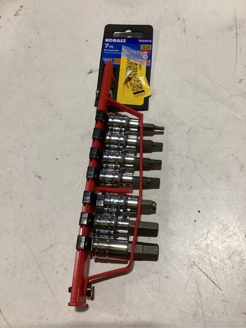 Condition photo showing Good Condition for kobalt 7 -piece 3/8-in drive set hex bit driver socket set