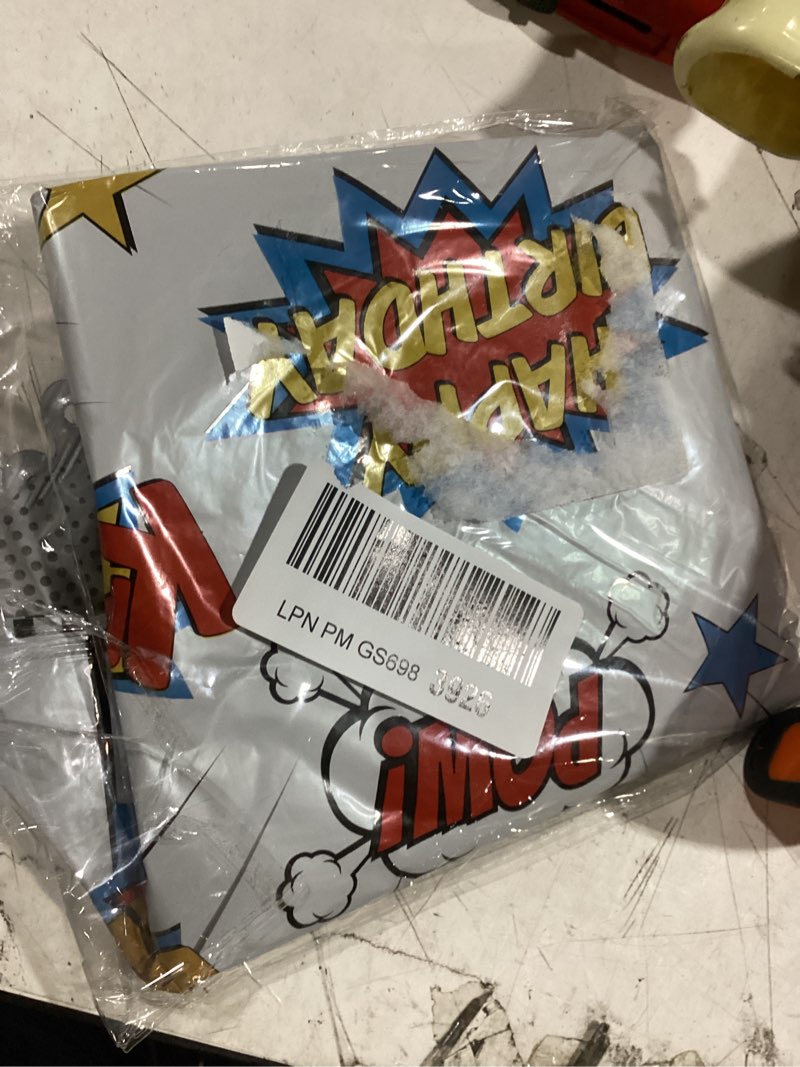 Condition photo showing Good Condition for superhero party decorations, 8pcs superhero foil balloons 18 inches hero balloons birthday decorations