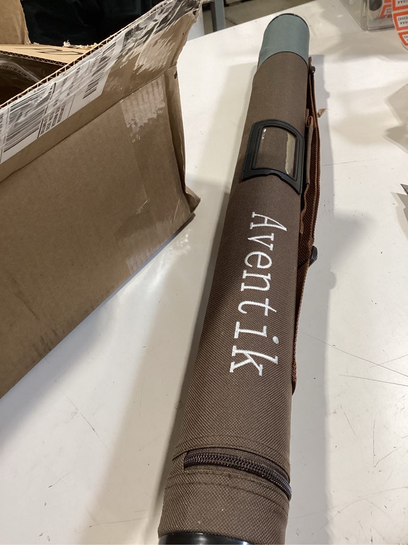 Condition photo showing Good Condition for aventik s-glass fly fishing rod, 6–8ft 1/2/3/4/5/8wt, ultralight classic medium-fast action super fiberglass fly rod, red/orange/brown/yellow/green, with carrying case dark red 8'4'' lw8