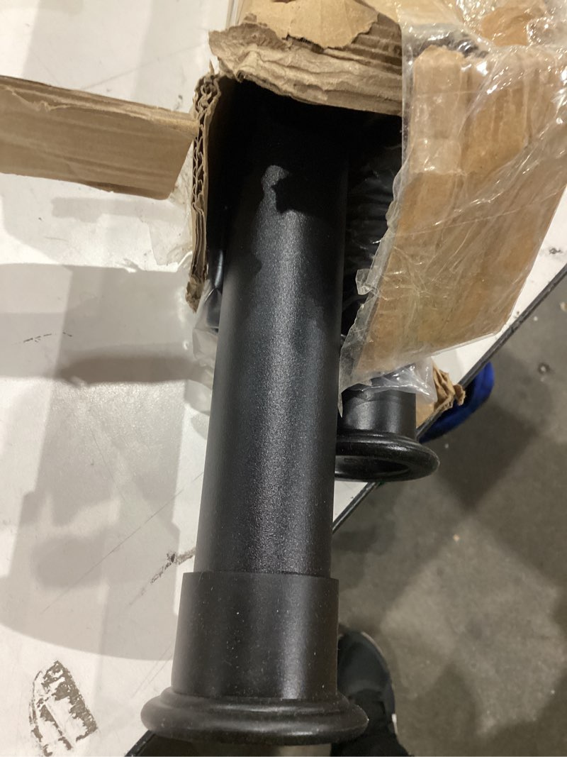 Tension Curtain Rod By EZFurni,123-160 Inches, Heavy Duty Tension Rod,Adjustable Curtain Rods No Dri