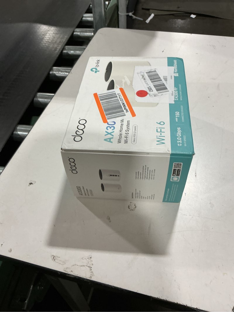 Condition photo showing New/Like New for TP-Link Deco X55 AX3000 WiFi 6 Mesh System - Covers up to 4500 Sq.Ft, Replaces Wireless Router and Extender, 3 Gigabit Ports per Unit, Supports Ethernet Backhaul, Deco X55(2-Pack) 2 Pack Wi-Fi 6 AX3000