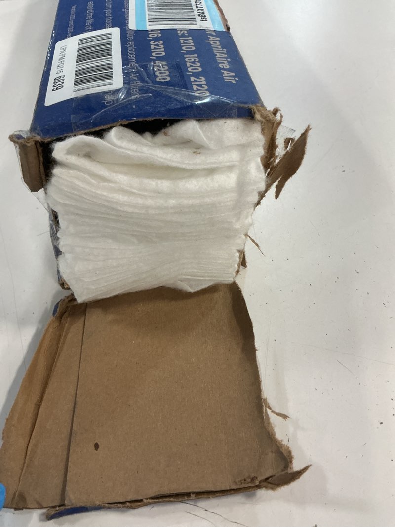 Condition photo showing As Is for aprilaire 213 replacement filter for aprilaire whole house air purifiers - merv 13, healthy home allergy, 20x25x4 air filter (pack of 1)
