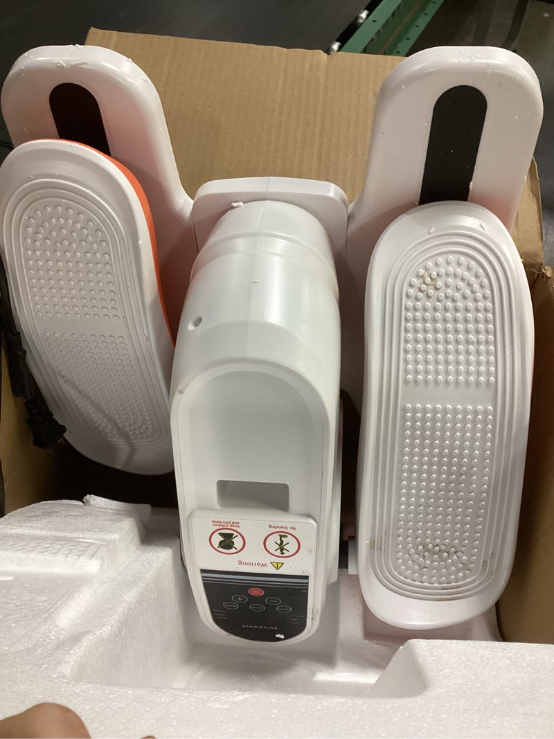 Condition photo showing As Is for under desk elliptical machine with remote control, 16 adjustable speed electric exerciser pro as seen on tv for senior, portable quiet seated pedal exerciser 001-806-white