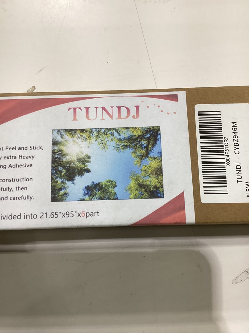 Condition photo showing New/Like New for Misty Forest Wallpaper Peel and Stick Foggy Forest Self Adhesive Mural for Living Room Bedroom 137"x100" Brand: TUNDJ
