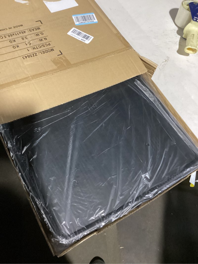 Condition photo showing As Is for Max TV Tray Table, Allpop Adjustable Large TV Tray for Eating, Folding Dinner Laptop Table on Couch & Bed with 6 Heights & 3 Tilt Angles, Black Black Allpop-Max TV Tray