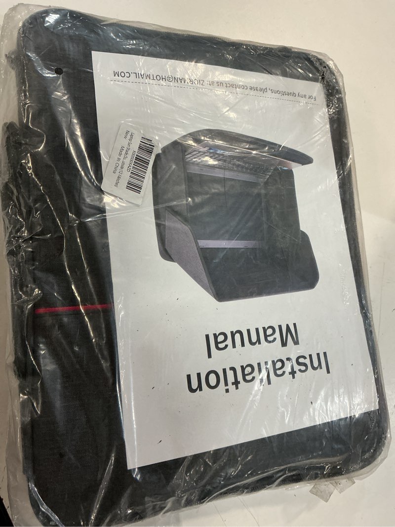 Condition photo showing New/Like New for laptop sun shade,laptop sun shade for working outside,foldable and portable screen sun glare shield sleeve,outdoor computer cover,privacy protective hood sunshade bag 12-14inch (patent pending) 12-14inches