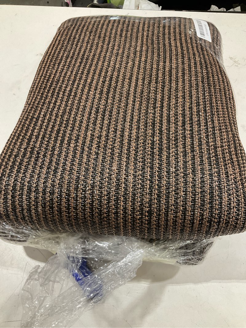 Condition photo showing Good Condition for icover 4x50ft privacy screen fence, outdoor fencing panels, garden windscreen mesh shade sail net barrier, include reinforced bindings and brass grommets cable zip ties, brown 4x50ft brown