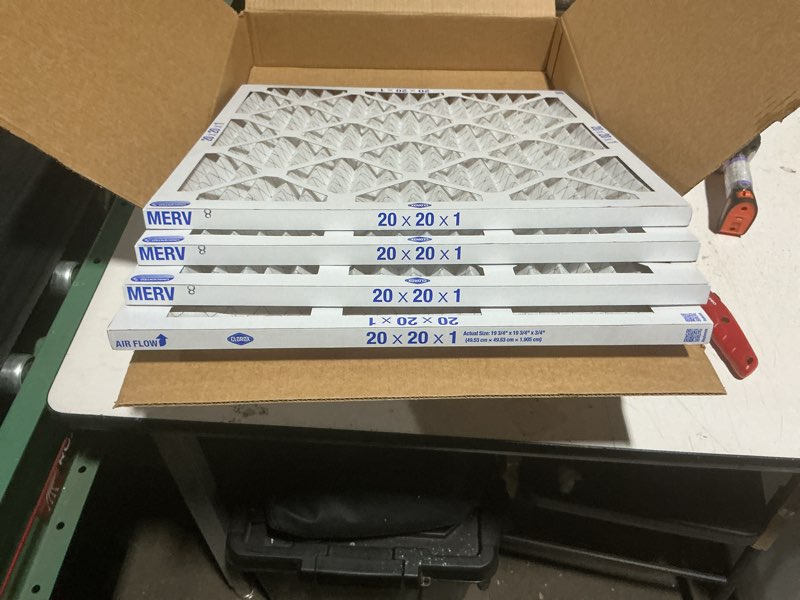 Condition photo showing Good Condition for similar to filtrete 20x20x1 ac furnace air filter, merv 8, mpr 700, tough on pollen, easy on airflow, 3-month pleated 1-inch electrostatic air cleaning filter, 4-pack (actual size 19.880 x 19.880 x 0.78 in)