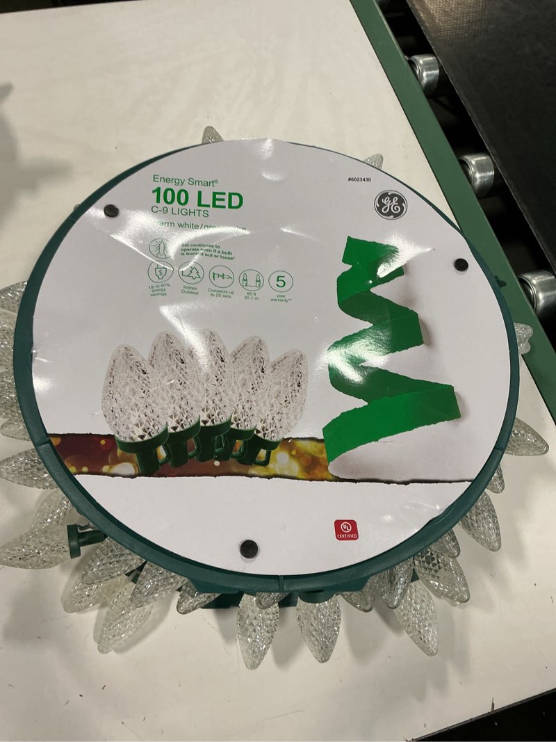Condition photo showing Good Condition for GE 97732LO Energy Smart 100-Count 66-ft Warm White LED Plug-in Christmas String Lights