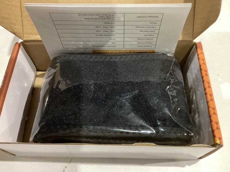 Condition photo showing Good Condition for Cordless Wrist Heating Pad Wrap with Vibration, Rechargeable Heated Wrist Brace for Hand Pain Relief Red Light Heating Pad for Women and Men Wrist, Hand, Arm, Leg, Ankle