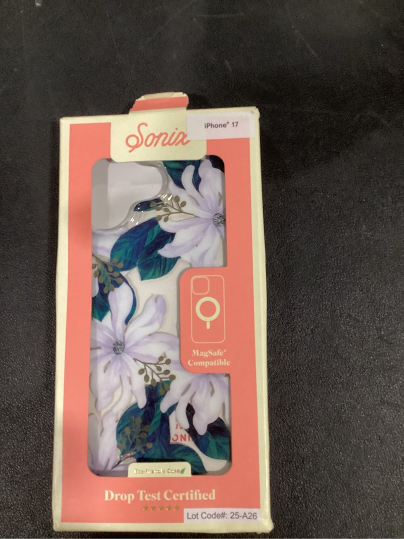 sonix case for iphone 17 | compatible with magsafe | 10ft drop tested | delilah flower