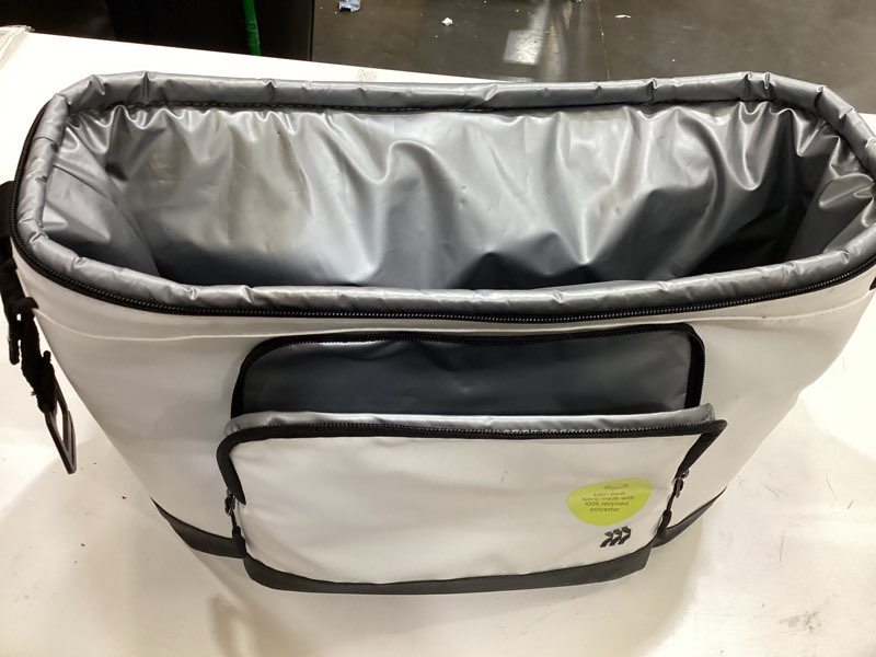 Condition photo showing As Is for 21.7l soft sided 30 cans/23 qt cooler white - all in motion™