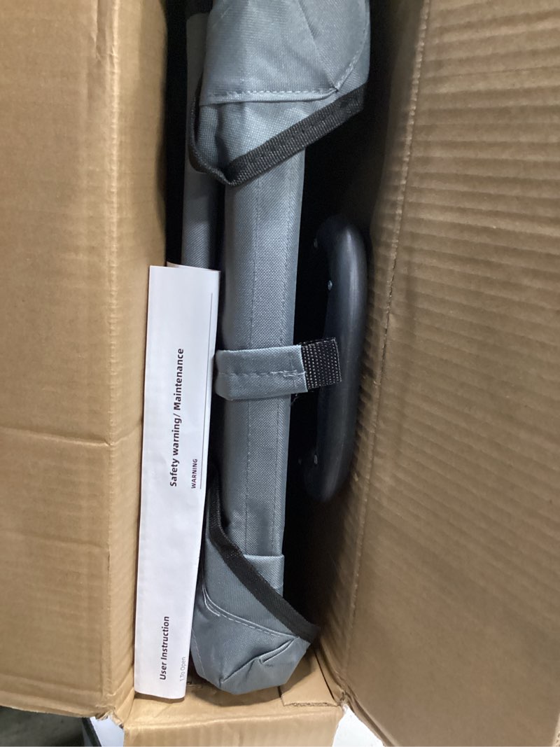 Condition photo showing Good Condition for Collapsible Utility Cart Folding Wagon, 220 lbs Capacity Lightweight Rolling Cart with Quiet Wheels, Quick-Fold Design for Camping, Shopping, Ourdoor Use, Gray