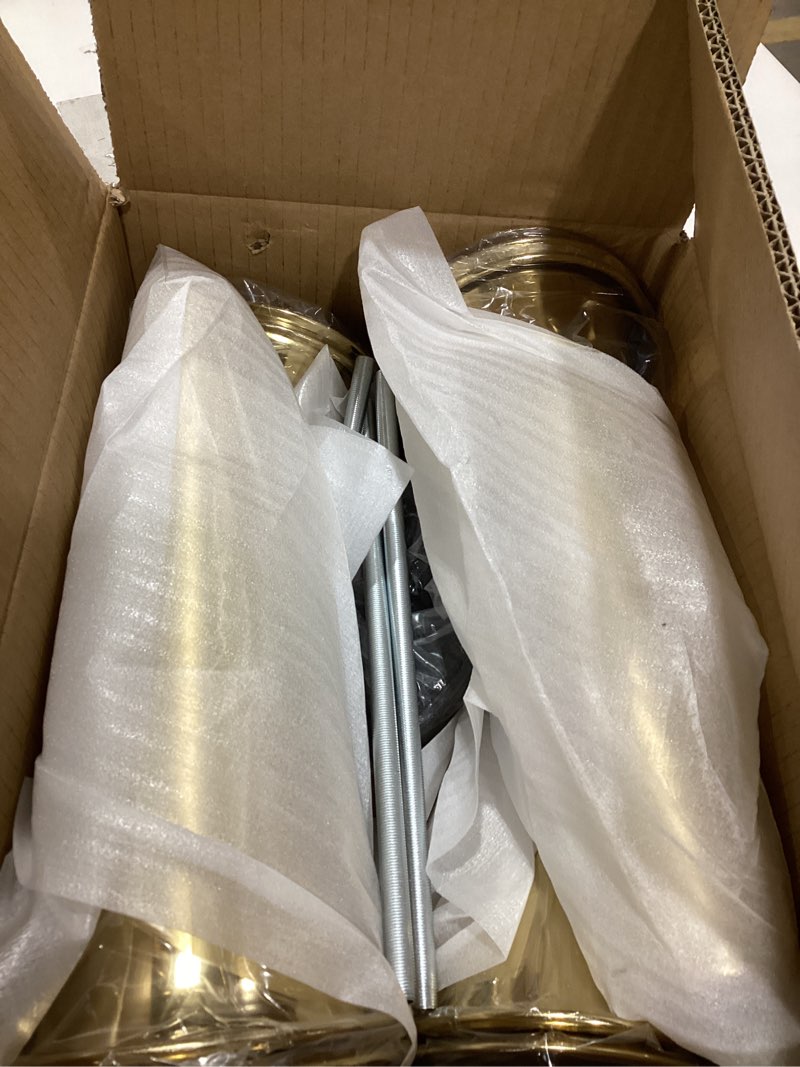 Condition photo showing New/Like New for 4 Pcs Gold Vase Wedding Centerpieces for Tables 22.5" Tall Gold Vases for Centerpieces Table Decorative Metal Flower Stand for Wedding Party Dinner Centerpiece for Anniversary Ceremony Decor