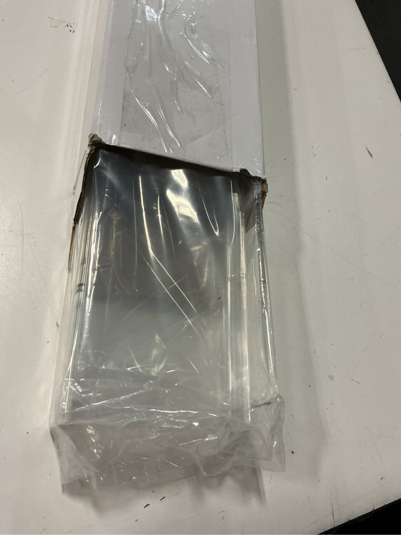 Condition photo showing Good Condition for 24-inch long clear acrylic floating shelves - u shape wall shelf for book display, makeup, spice organizer - 2 pack 2 24 inches