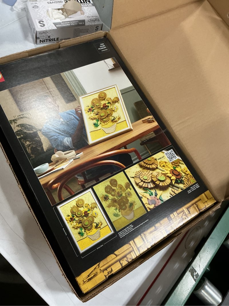 Condition photo showing New/Like New for lego art vincent van gogh – sunflowers building set for adults - home decor idea - brick built painting - gift for birthdays - 31215