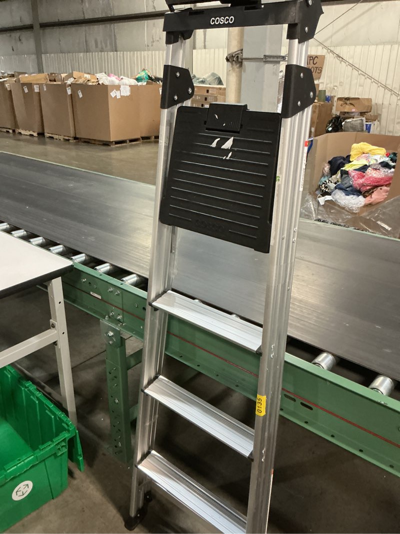 Condition photo showing Good Condition for cosco 11425abk1e folding step stool with rubber hand grip, 8 ft. 10 in. max reach, ansi type 1, 250 lb weight capacity, 3, black 3 step