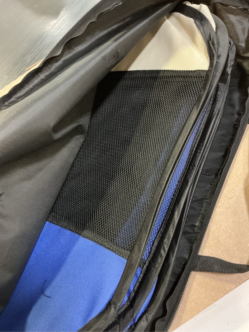 Condition photo showing Good Condition for pop-up pet playpen - indoor and outdoor dog pen with carrying case - portable pet enclosure for dogs, cats, and other small animals by petmaker (blue) blue medium