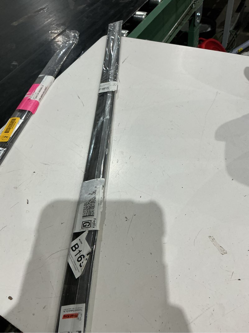 Condition photo showing As Is for frost king 36 in. l brown aluminum/vinyl door sweep 1 pk