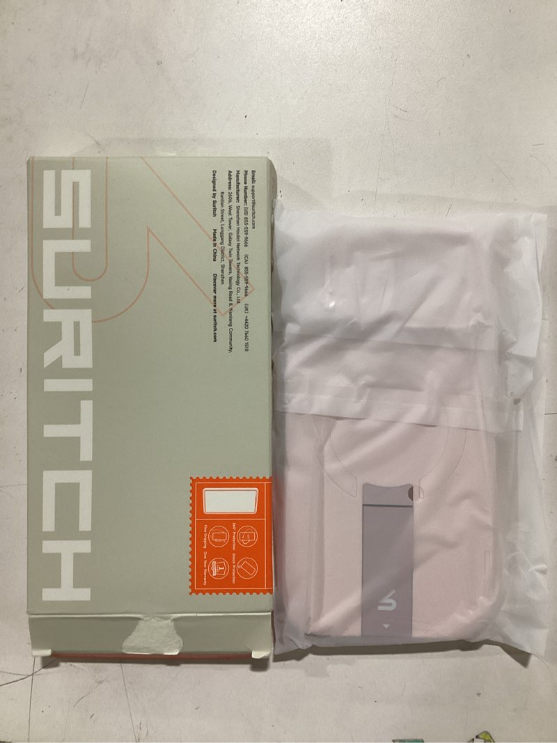 Condition photo showing New/Like New for SURITCH for iPhone 13 Pro Max/12 Pro Max Case with Magnetic Camera Slide Cover and Adjustable Kickstand, Compatible with MagSafe, Shockproof Bumper Case Slim Protective Cover 6.7 Inch, Pink