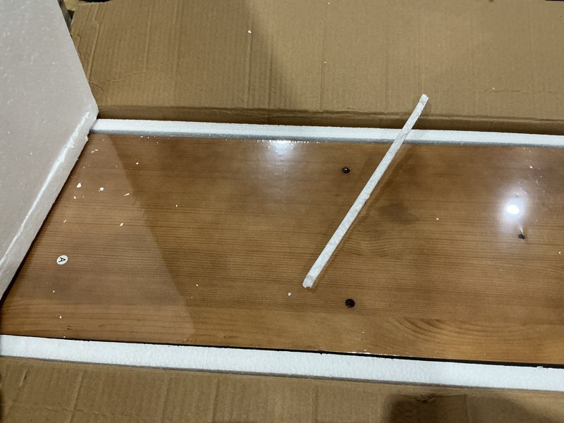 Condition photo showing Good Condition for litaether lack wall shelf,display floating shelf (solid wood, 7 tier) 7 tier solid wood