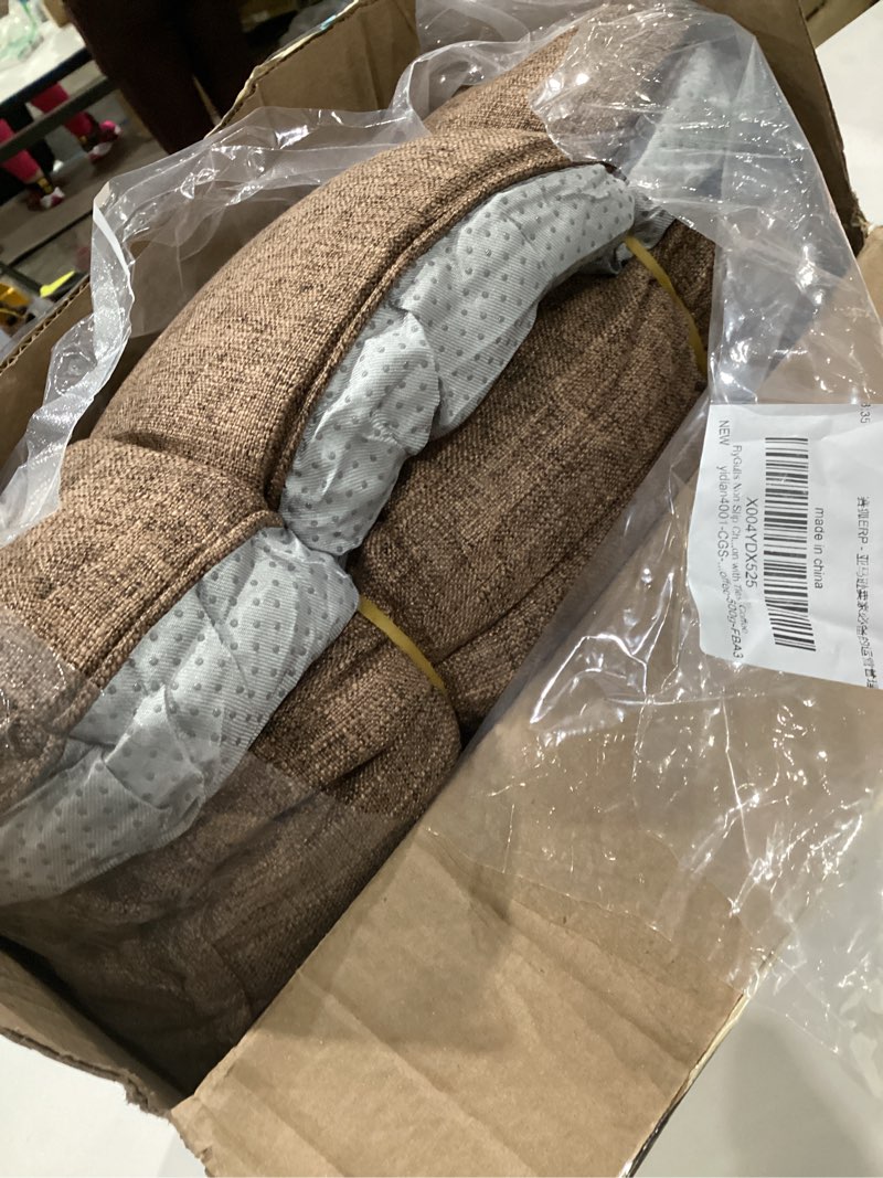 Condition photo showing Good Condition for non slip chair cushions for dining chairs set of 4 kitchen chair cushions 18"x18"x3" turfted chair pads comfortable and soft seat cushion with ties, coffee