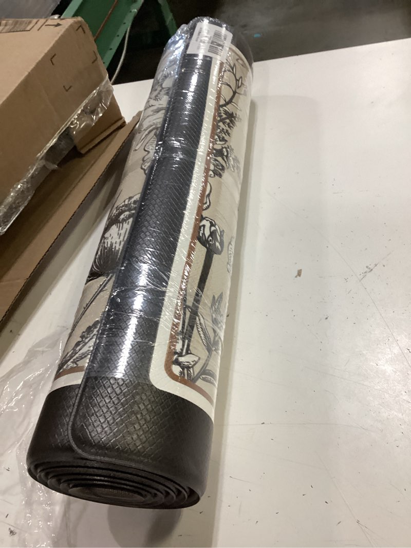 Condition photo showing Good Condition for lumi kitchen mats for floor cushioned anti fatigue runner rug, 24x59 cream black 59"l x 24"w x 0.4"th