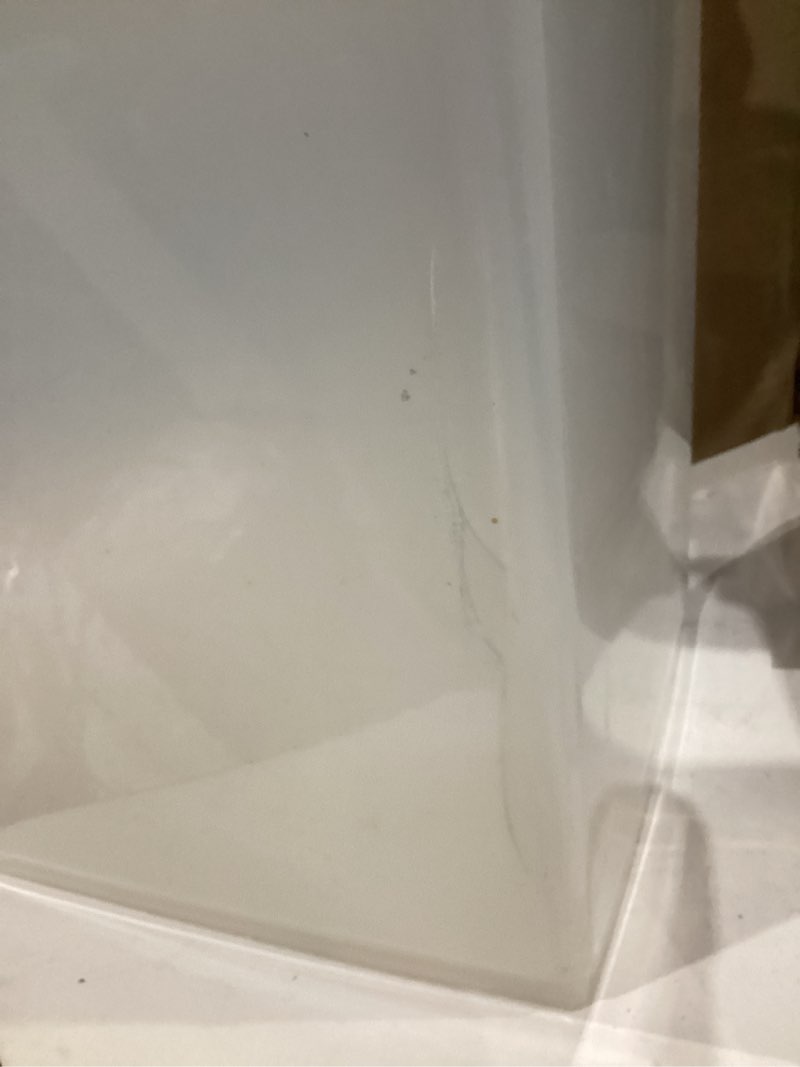 Condition photo showing As Is for 32.5 quart weatherpro® airtight pet food container, black lid