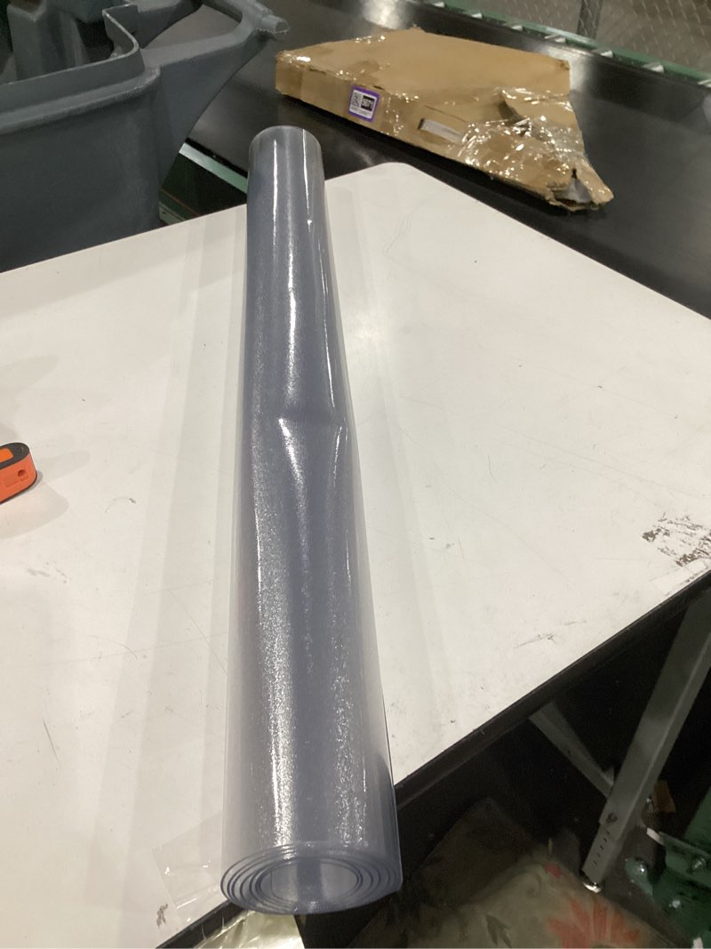 Frosted Clear Table Protector 38 x 60 Inch, 1.5mm Thick Plastic Table Cover, Waterproof PVC Clear Ta