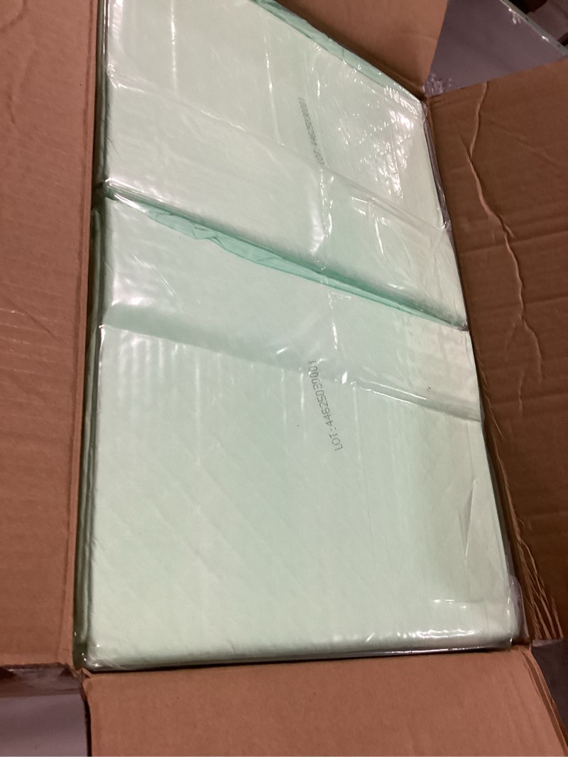 Condition photo showing Good Condition for Medline Super Absorbent Underpad, 36" x 36", 50 Count, Extra Large Disposable Incontinence Pads, Protective Bed Pads, Chucks, For Kids, Adults, Elderly, Furniture & Surface Protection Pee Pad 36 inches x 36 inches