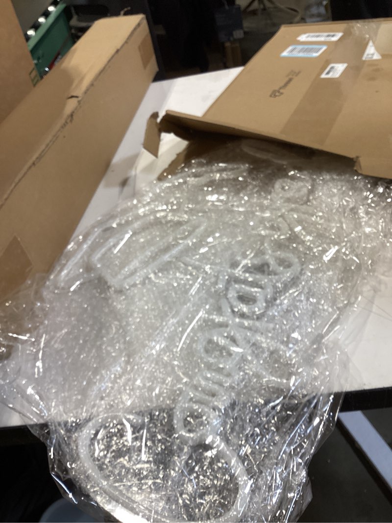 Condition photo showing Good Condition for threan 2026 congrats grad neon sign large 20.8 x 12.9 inch led congrats letter light up grad prom sign background wall decor for class of 2026 college high school graduation decoration(cool white)