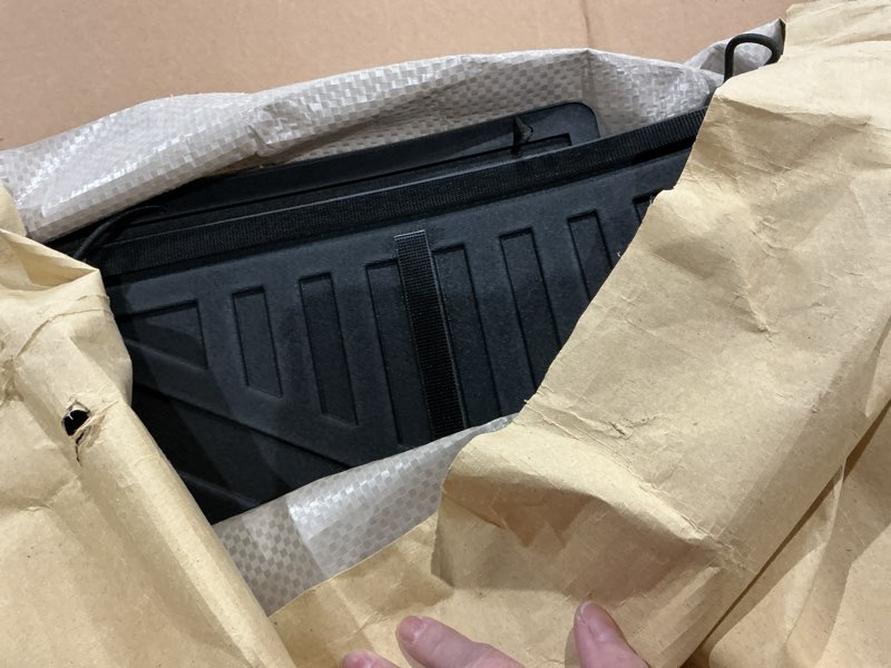 Condition photo showing As Is for mixsuper liner backrest mat for toyota grand highlander 2024-2026, trunk backrest mat for grand highlander 3rd row accessories rear cargo back seat cover protection black