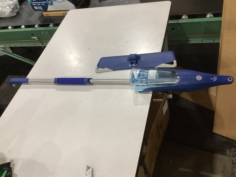 Condition photo showing As Is for **missing bolt to lock head of the mop on **bona hardwood floor spray mop premium premium spray mop: prefilled