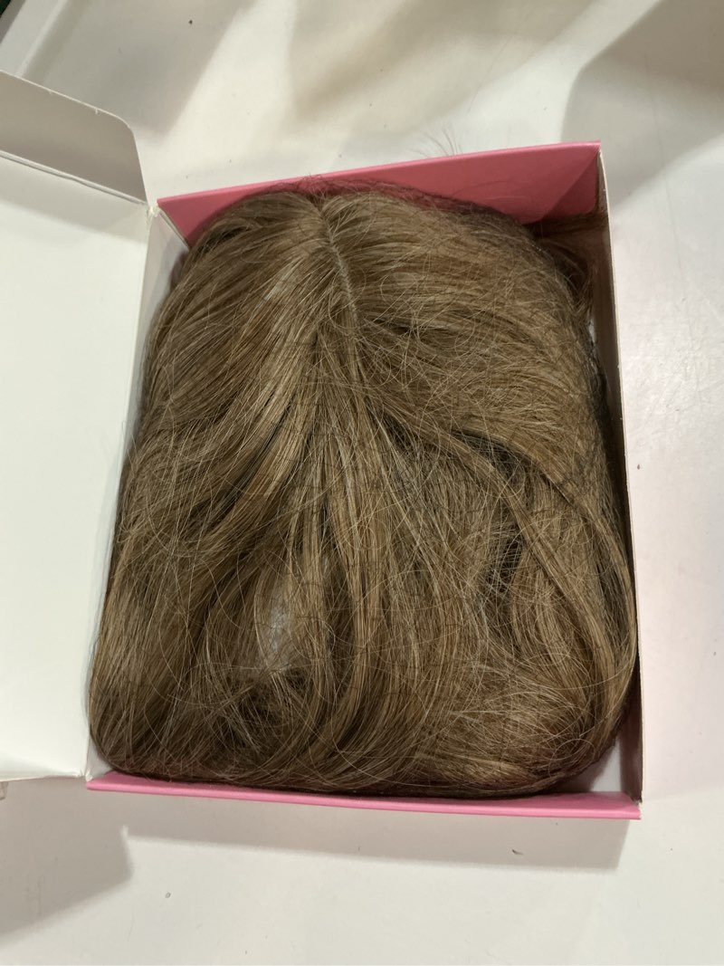 Condition photo showing Good Condition for tyq hair toppers for women with thinning hair 18 inch 360° 3d synthetic toppers hair pieces curly wavy wispy clip in bangs(10/260) 18 inch 10/260