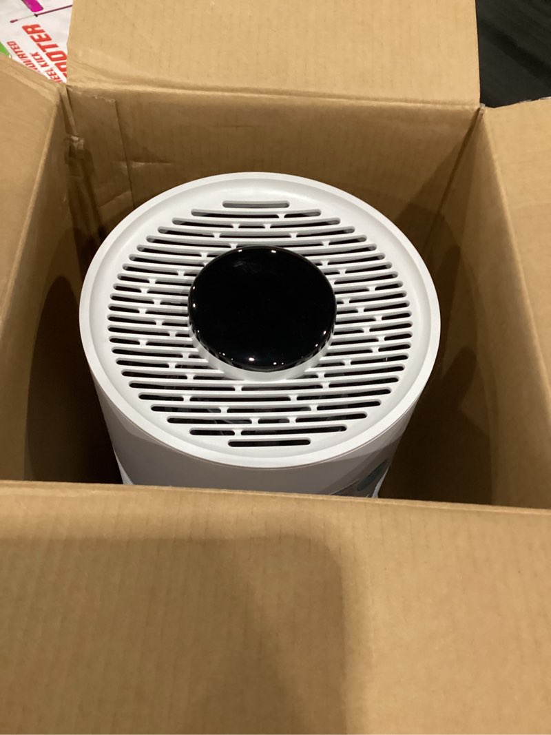 Condition photo showing As Is for blueair premium smart humidifier for large rooms, bedrooms, better sleep with evaporative invisible mist tech, auto humidify, easy top fill, smart control with app, touchscreen, 3.5l tank for 48 hours h35i