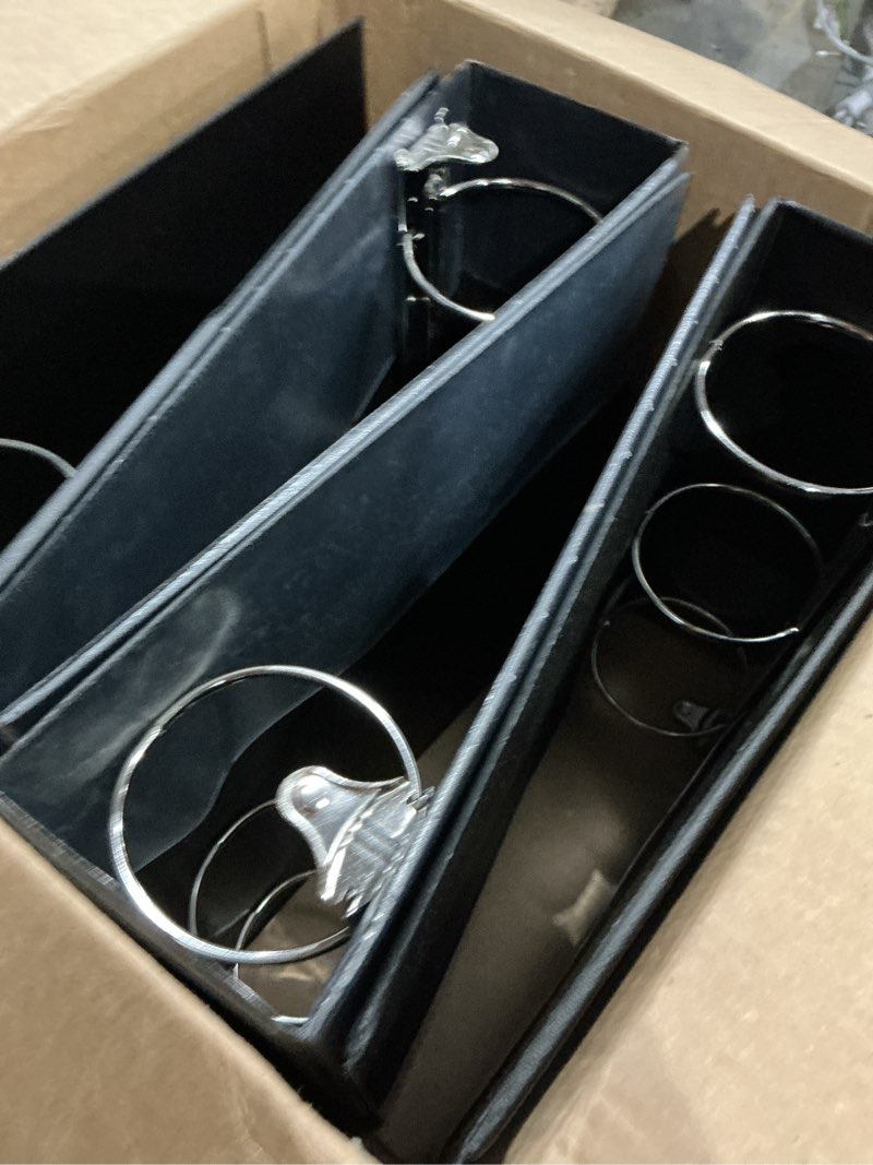 Condition photo showing Good Condition for samsill 4 inch 3 ring binders, economy round ring, clear view cover, 675 sheet capacity - for school, home, office - black, 6 pack 6-pack 4 inch black