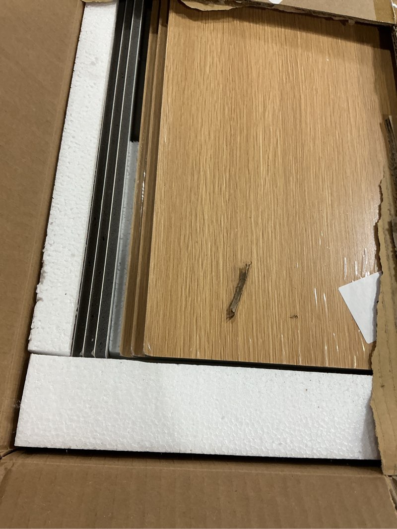 Condition photo showing Good Condition for 6-Pack Wire Rack Covers for Shelves - Imitation Wood-Look 24x16, Wire Rack Covers for Pantry, Closet, Shelfs Liner for Kitchen, Wood Shelf Cover Wire Shelving,Easy Install(Oak Color) 24*16In Oak Color