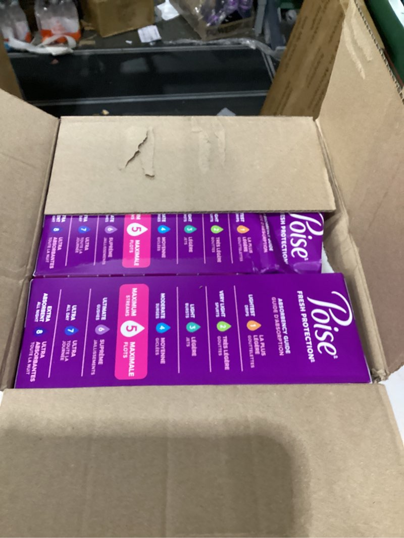 Condition photo showing New/Like New for Poise Ultra Thin Incontinence Pads for Women  5 Drop  Maximum Absorbency  Long  108Ct