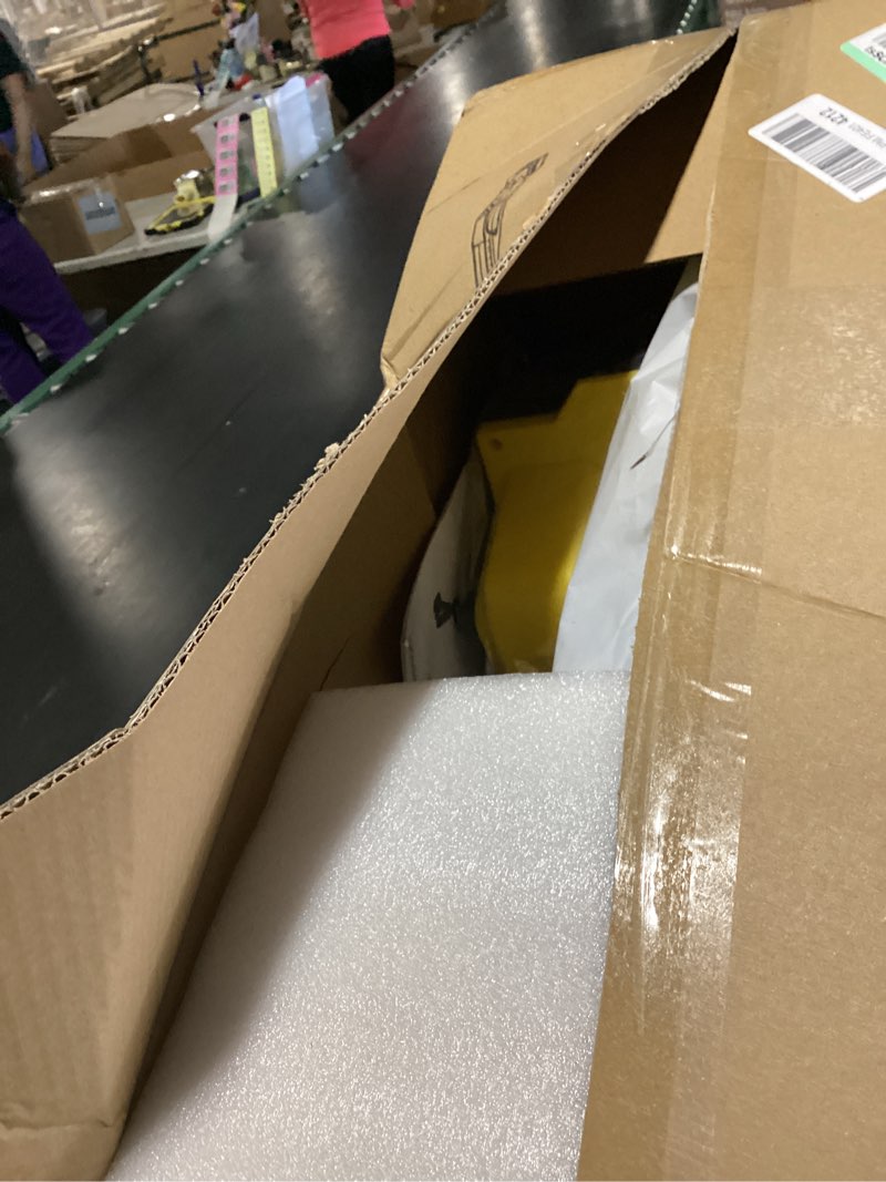 Condition photo showing Good Condition for Cordless Snow Shovel, 21V Cordless Electric Snow Blower with Battery and Charger, 19FT Throw Distance, Lightweight 9.9lb for Driveway, Sidewalk, Steps, Patio(Yellow)