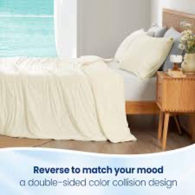 cozy bliss cooling comforter king size, cooling blankets for hot sleepers and night sweats, yellow s